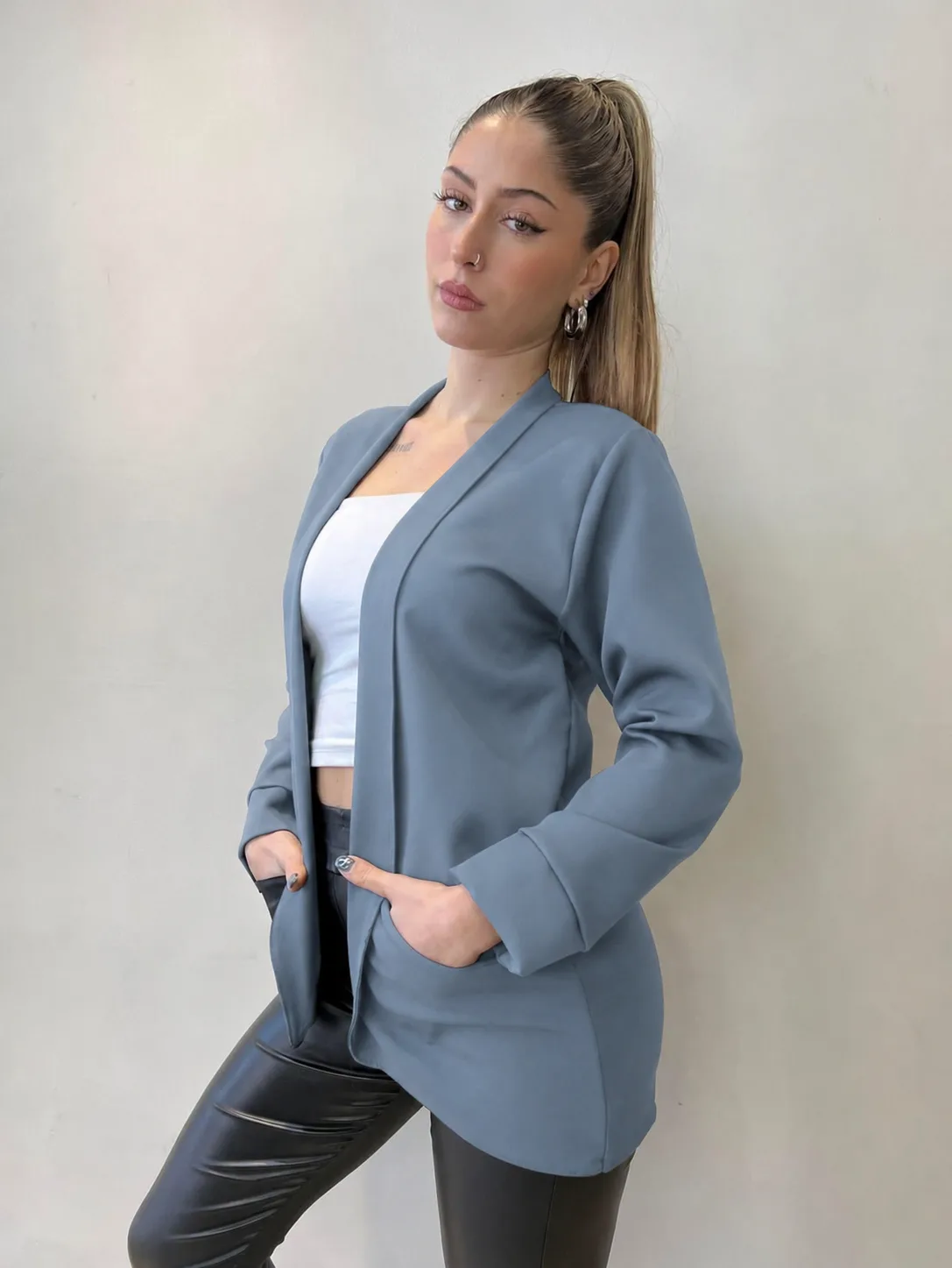 Alternative view of BLAZER LARGO SASTRERO