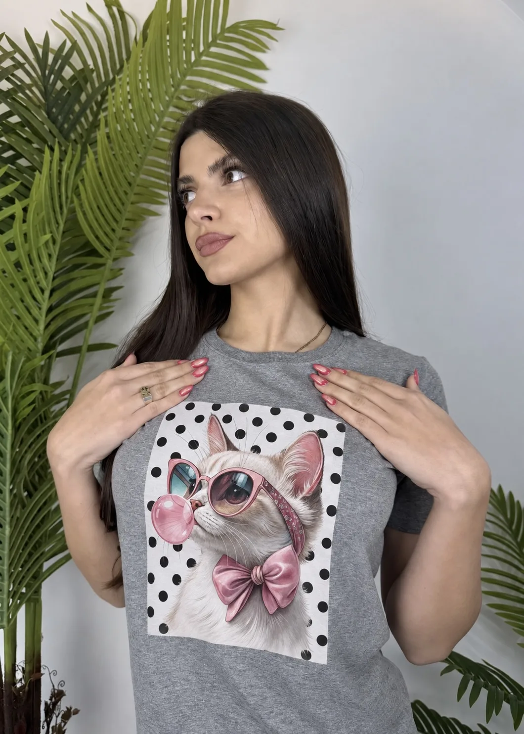 REMERA "CAT CUTE" - Imagen 3